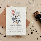 Cocktails en Graffiti Oud en Nieuw-feestje Kaart