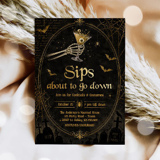 Cocktails en Kostuums Brouwsels Boos Drank Hallowe Kaart