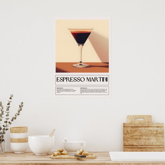 cocktails: Espresso Martini Poster (Keuken)