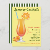 Cocktails été Couples Douche Invitation (Devant / Derrière)