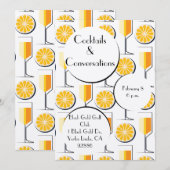 Cocktails & Gesprekken uitnodiging (Voorkant / Achterkant)