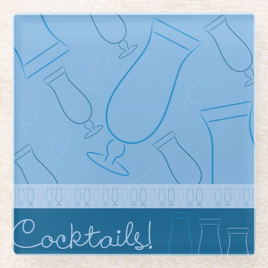 Cocktails! Glazen Onderzetter (Voorkant)