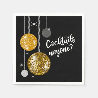 Cocktails Iedereen discobal servet