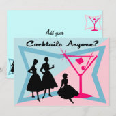Cocktails iemand? Uitnodiging (Voorkant / Achterkant)