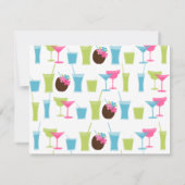 Cocktails in de pool kaart (Achterkant)