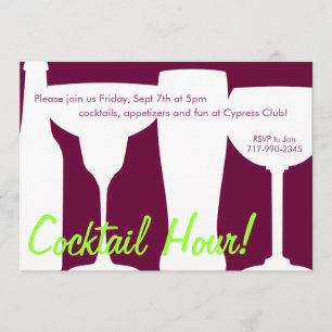 Cocktails Invitation personnalisable