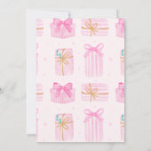 Cocktails Kerstfeest Martini Coquette Roze Kaart (Achterkant)