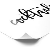 Cocktails kiezen uw grootte - geborsteld foto afdruk (Hoek)