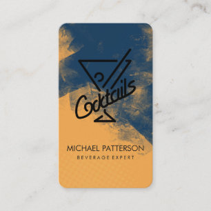 Cocktails Martini Drank Logo Visitekaartje