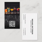 Cocktails op de top | QR-code Visitekaartje (Voorkant / Achterkant)