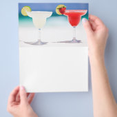 Cocktails op het strand flyer (Hand)