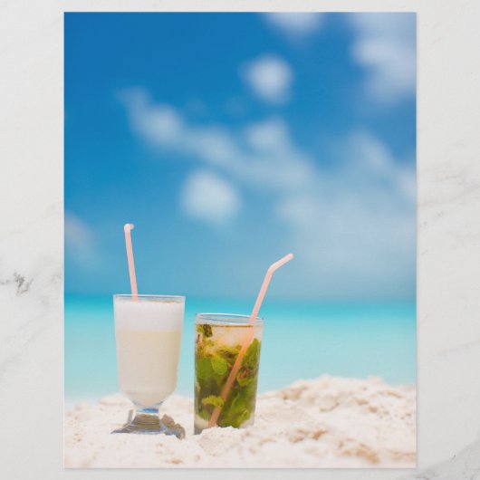 Cocktails op het strand flyer (Voorkant)