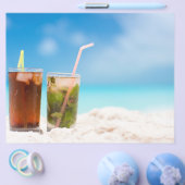 Cocktails op het strand flyer (Enkel)