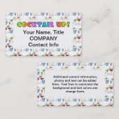 COCKTAILS OP! VISITEKAARTJE (Voorkant / Achterkant)