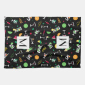 Cocktails Party Pattern Theedoek (Horizontaal)