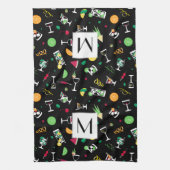 Cocktails Party Pattern Theedoek (Verticaal)