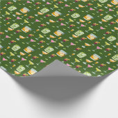 Cocktails Pattern Wrapping Paper Cadeaupapier (Hoek)