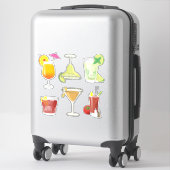 Cocktails populaires Stickers Jeu d'icônes (Sur valise)