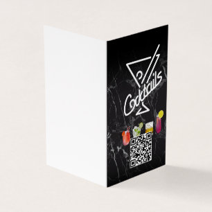 Cocktails   QR-code   Aangepast toevoegen Visitekaartjes