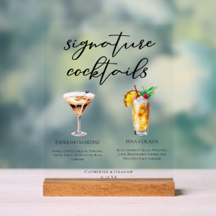 Cocktails Sucrés Espresso Martini Pina Colada