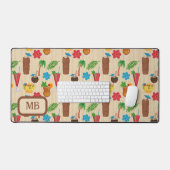 Cocktails Tiki Tropicaux Monogrammés (Clavier et souris)