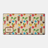 Cocktails Tiki Tropicaux Monogrammés (Recto)
