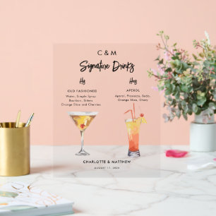 Cocktails tropicaux Signature Boissons Mariage Per