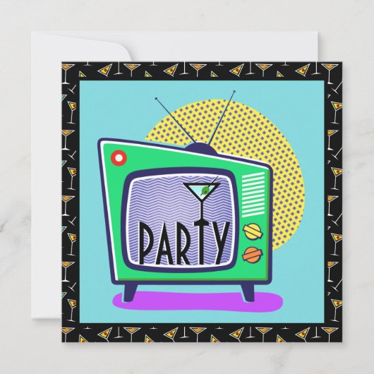 Cocktails Uitnodiging (Voorkant)