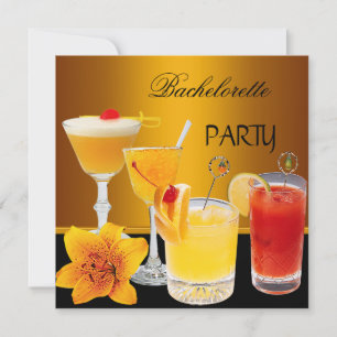 Cocktails voor vrijgezellenfeest kaart