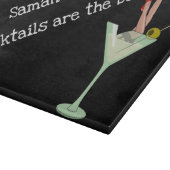 Cocktails zijn de beste! Bewerkbare naam Snijplank (Hoek)