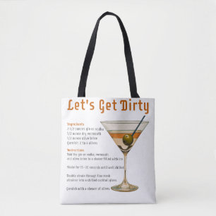 Cocktailuur Laten we de Dirty Martini-recept krijg Draagtas