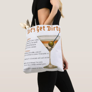 Cocktailuur Laten we de Dirty Martini-recept krijg Draagtas