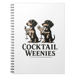 Cocktailworstjes Grappige Dachshond Sausworst Hond Notitieboek