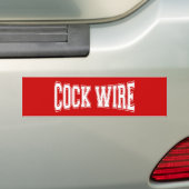 COCKWIRE BUMPERSTICKER (Op auto)