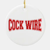 COCKWIRE KERAMISCH ORNAMENT (Achterkant)