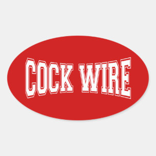 COCKWIRE OVALE STICKER
