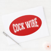 COCKWIRE OVALE STICKER (Envelop)