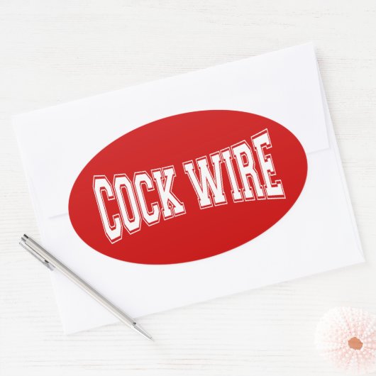 COCKWIRE OVALE STICKER (Envelop)