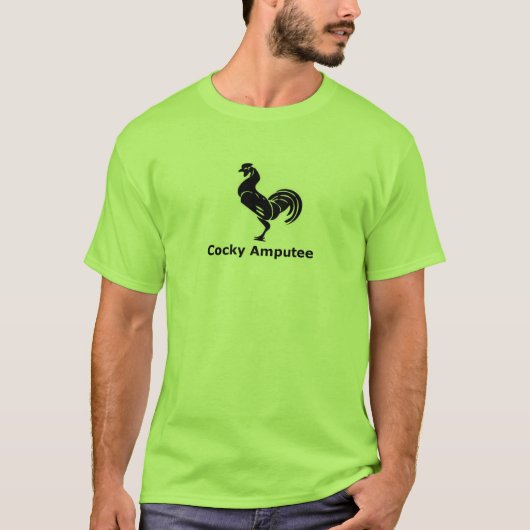 Cocky Amputee T-shirt (Voorkant)