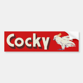 Cocky Bumpersticker