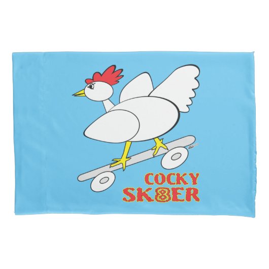 Cocky Skater Kussensloop (Voorkant)