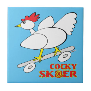 Cocky Skater Tegeltje