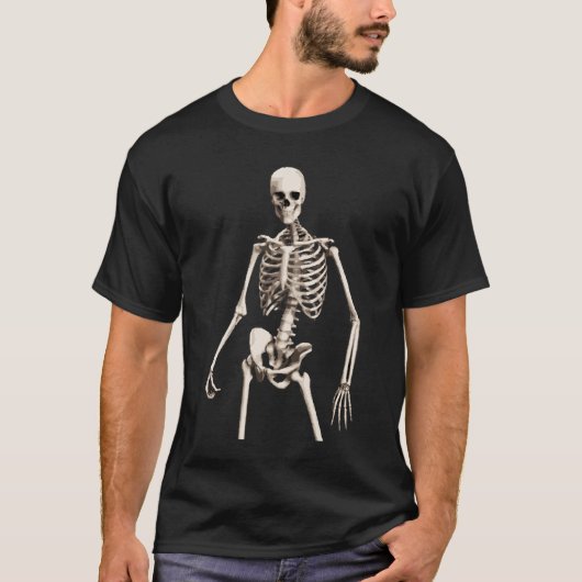 Cocky skeleton Tee Shirt (Voorkant)