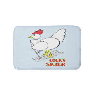 Cocky Skier Badmat
