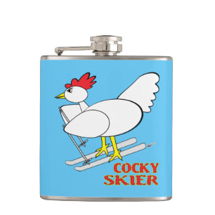 Cocky Skier Heupfles