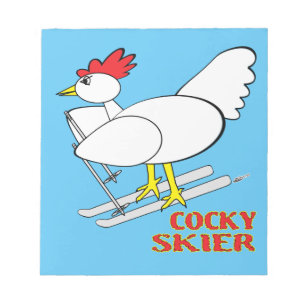 Cocky Skier Notitieblok