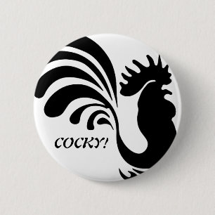 "COCKY!" Stijlvolle Button