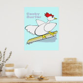Cocky Surfer Poster (Keuken)