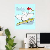Cocky Surfer Poster (Thuiskantoor)