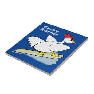 Cocky Surfer Tegeltje